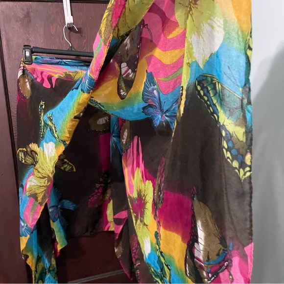 Rainbow Butterfly Scarf - Picture 4 of 6